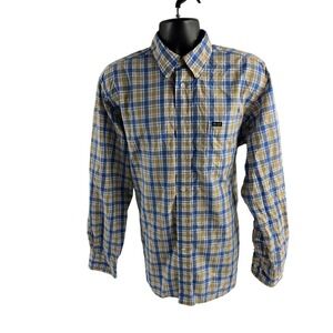 Faconnable‎ Classique Mens XL Plaid Button Down Long Sleeve Shirt